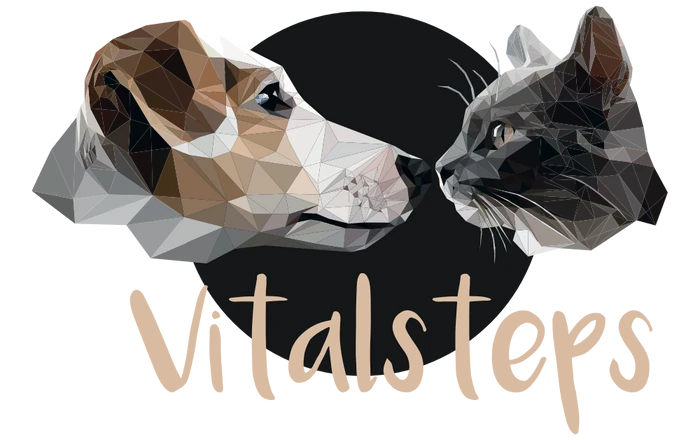 Vitalsteps Logo mit Hund und Katze